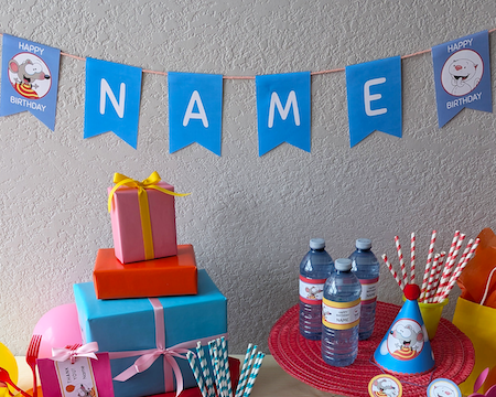 Toopy and Binoo birthday party invite